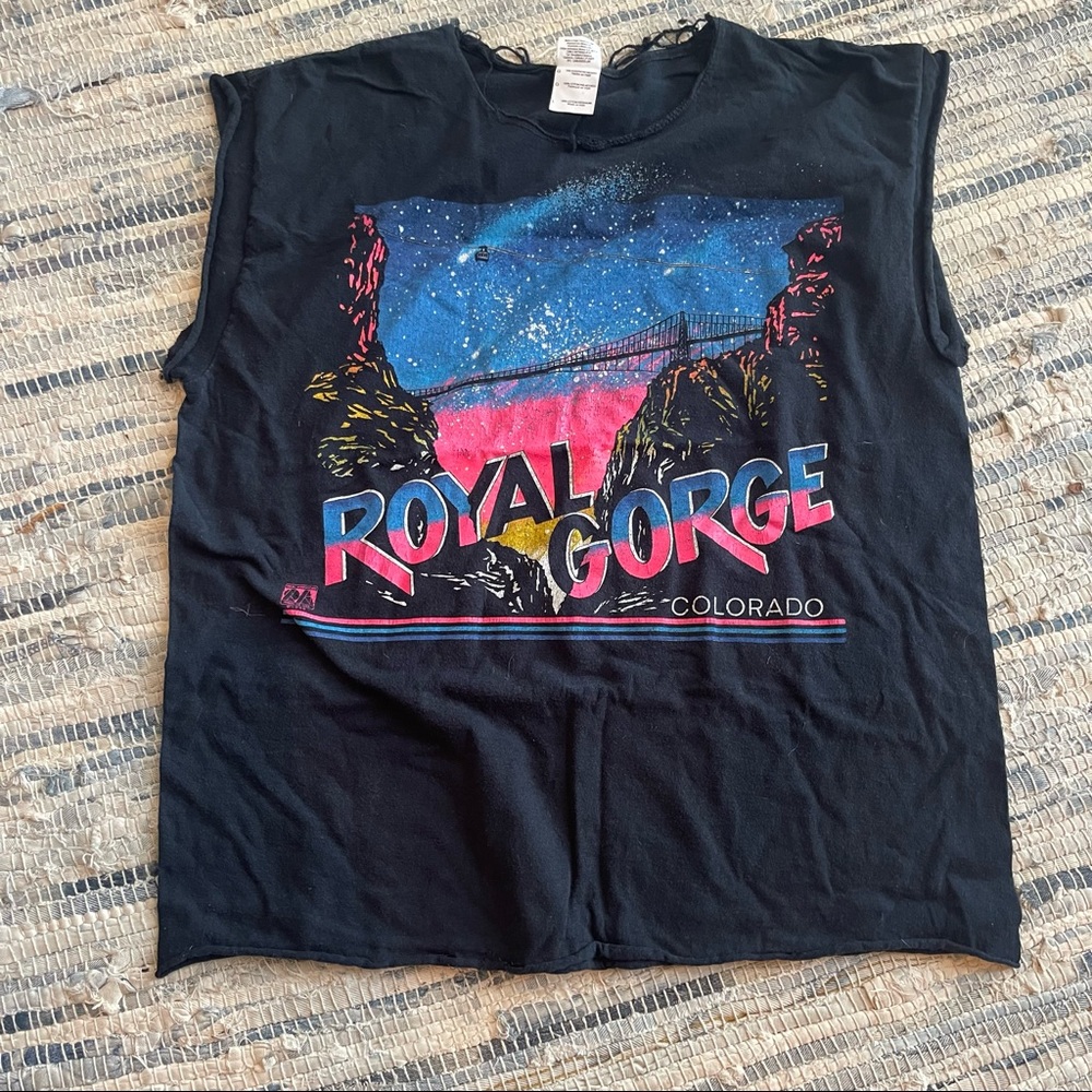Vintage Royal Gorge Cut Up Tank Top